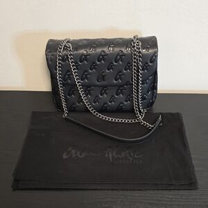 Black Quilted Chain Shoulder Bag